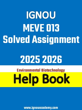 IGNOU MEVE 013 Solved Assignment 2025 2026